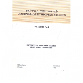 Journal of Ethiopian Studies Vol.XXVIII (December 1995)