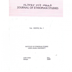 Journal of Ethiopian Studies Vol.XXXVII, No.1 (June 2004)